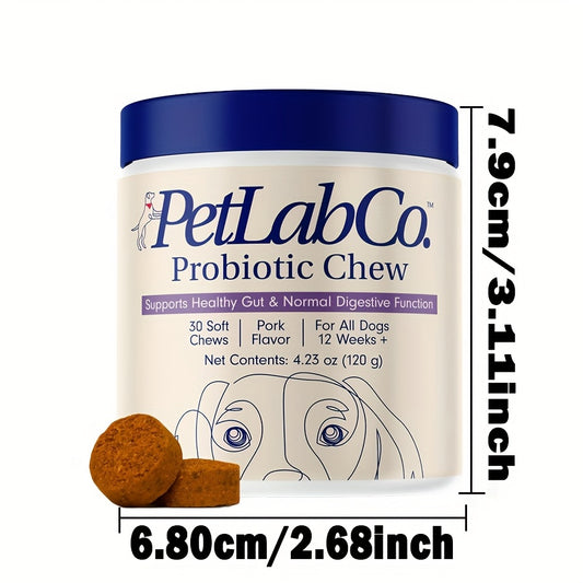 Probiotic Supplement Chewable Tablets for Pets And Dogs, Nutritional Supplement, Promotes Digestion And Absorption, Suitable for All Breeds, Boosts Immunity, 40 Tablets, 4.32 Ounces