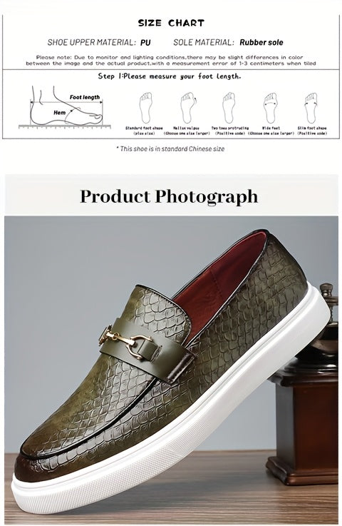 26053 Men's Business Casual Slip-On Shoes with Smooth Finish, Soft Insole, Perfect as a Gift