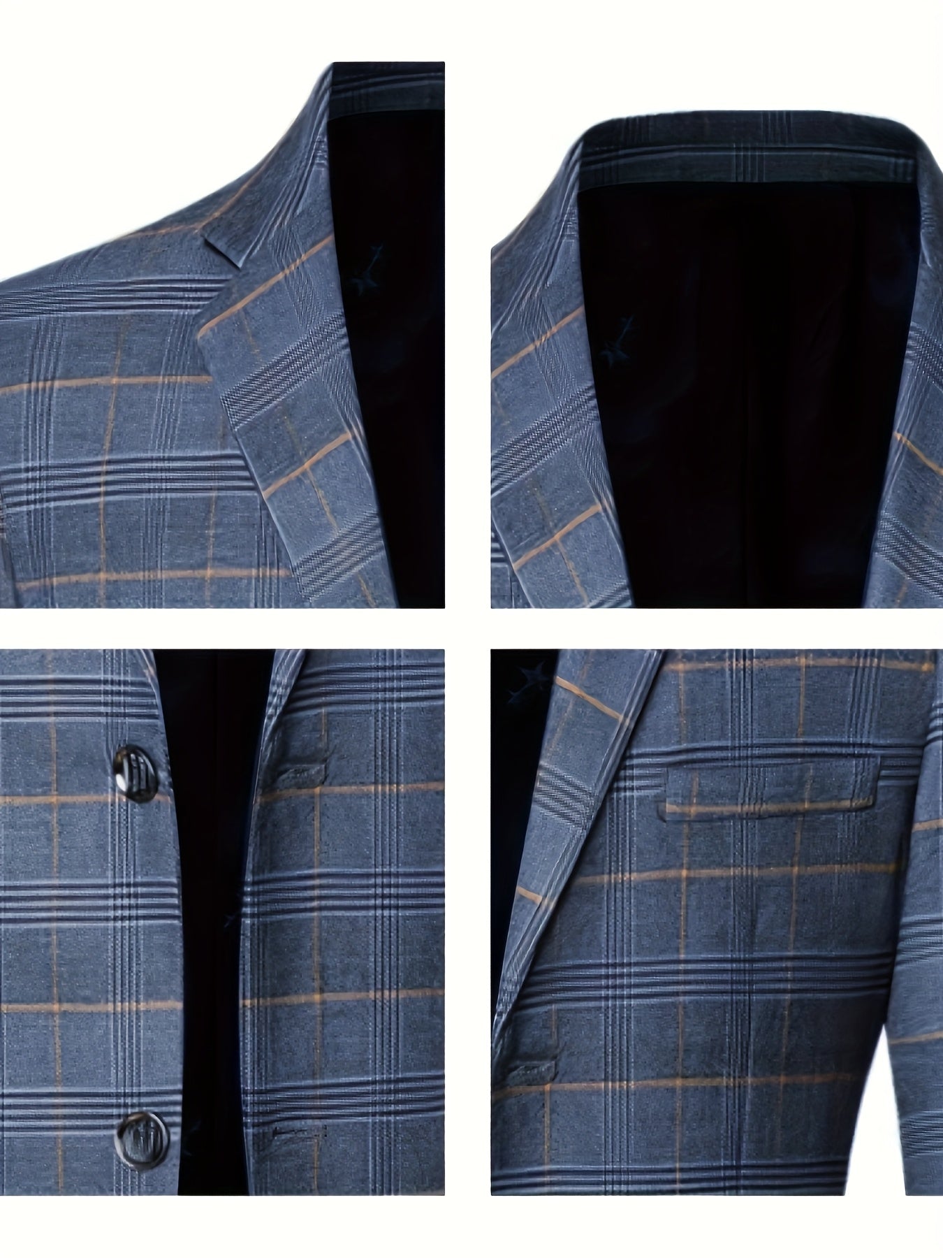 Navy Blue & Black 2025 Men's Floral Print Suit - Elegant Long Sleeve with Lapel Collar, Button-Up Blazer & Trousers for Weddings, Parties, Dates - Premium Fabric, Formal Attire, Date Night Outfit, Classic Fashion, Sophisticat