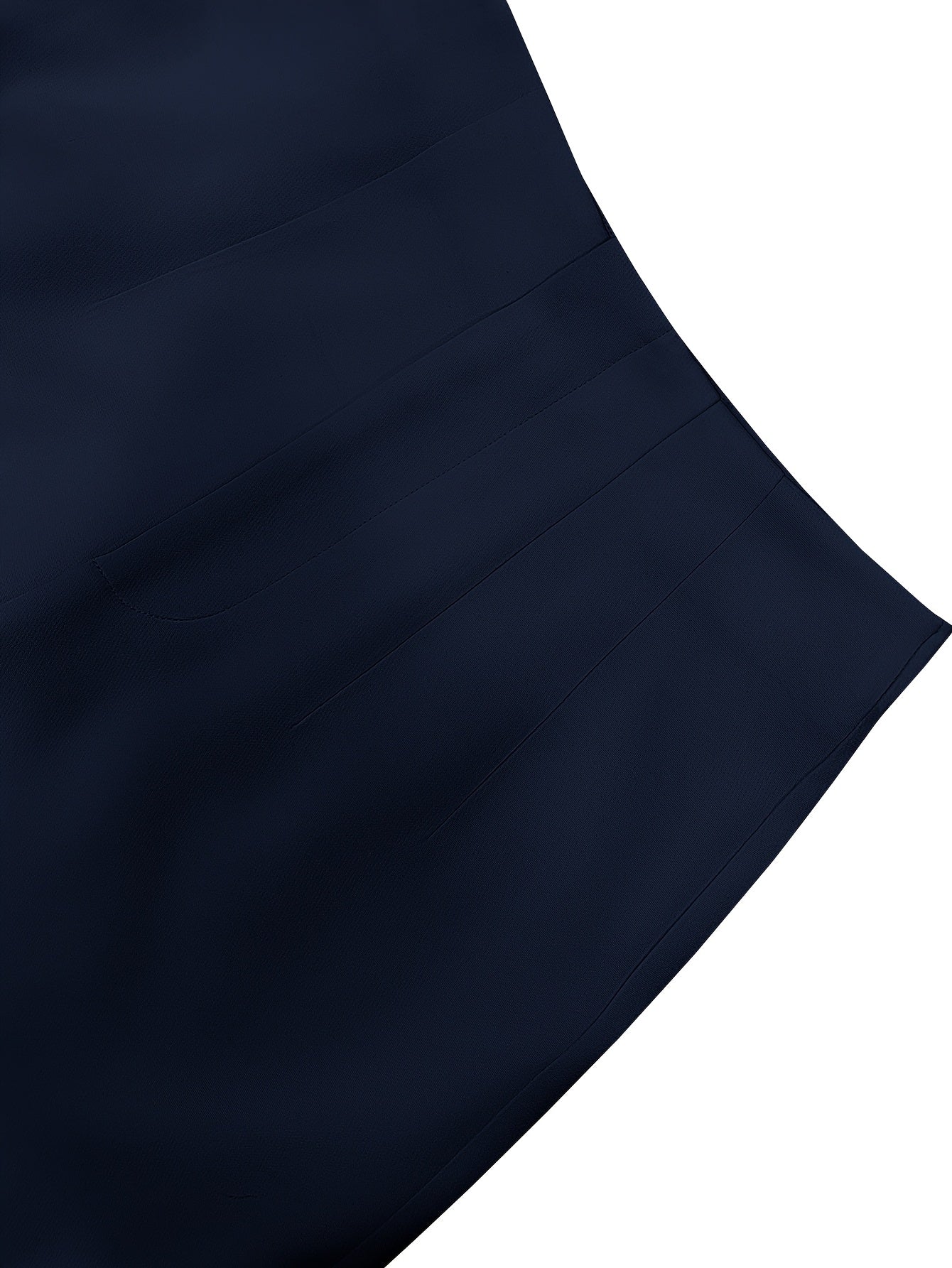 Women's Elegant Solid Black Trousers with Hidden Zipper Closure - Structured Non-Stretch All-Season Work Pants for Commuting, Travel & Professional Attire, Machine Washable Tailored Fit, High Waist Trouser Pants for Women, Pa