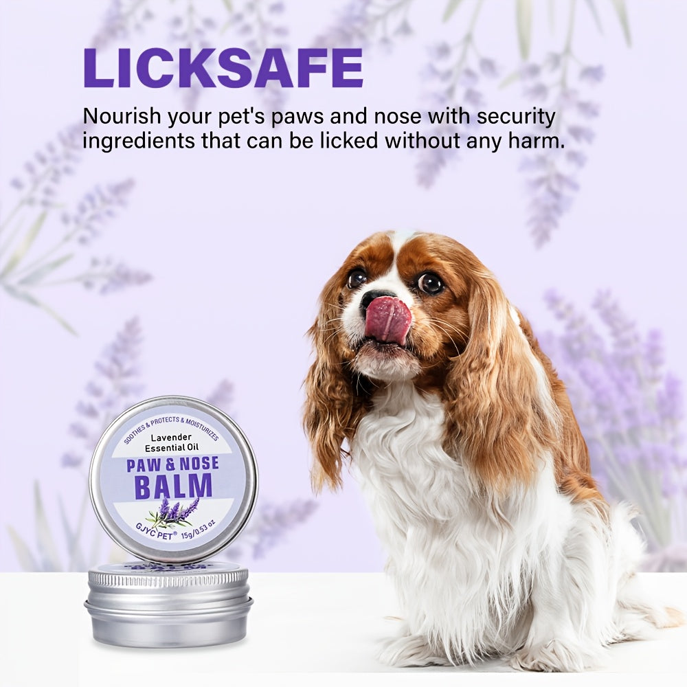 Pet Pampering, Lavender Scented Dog Paw & Nose Balm - Moisturizing Care, Enhances Cleanliness, Fresh Breath, Softens Elbows, Pet Grooming Essential, Dog Grooming