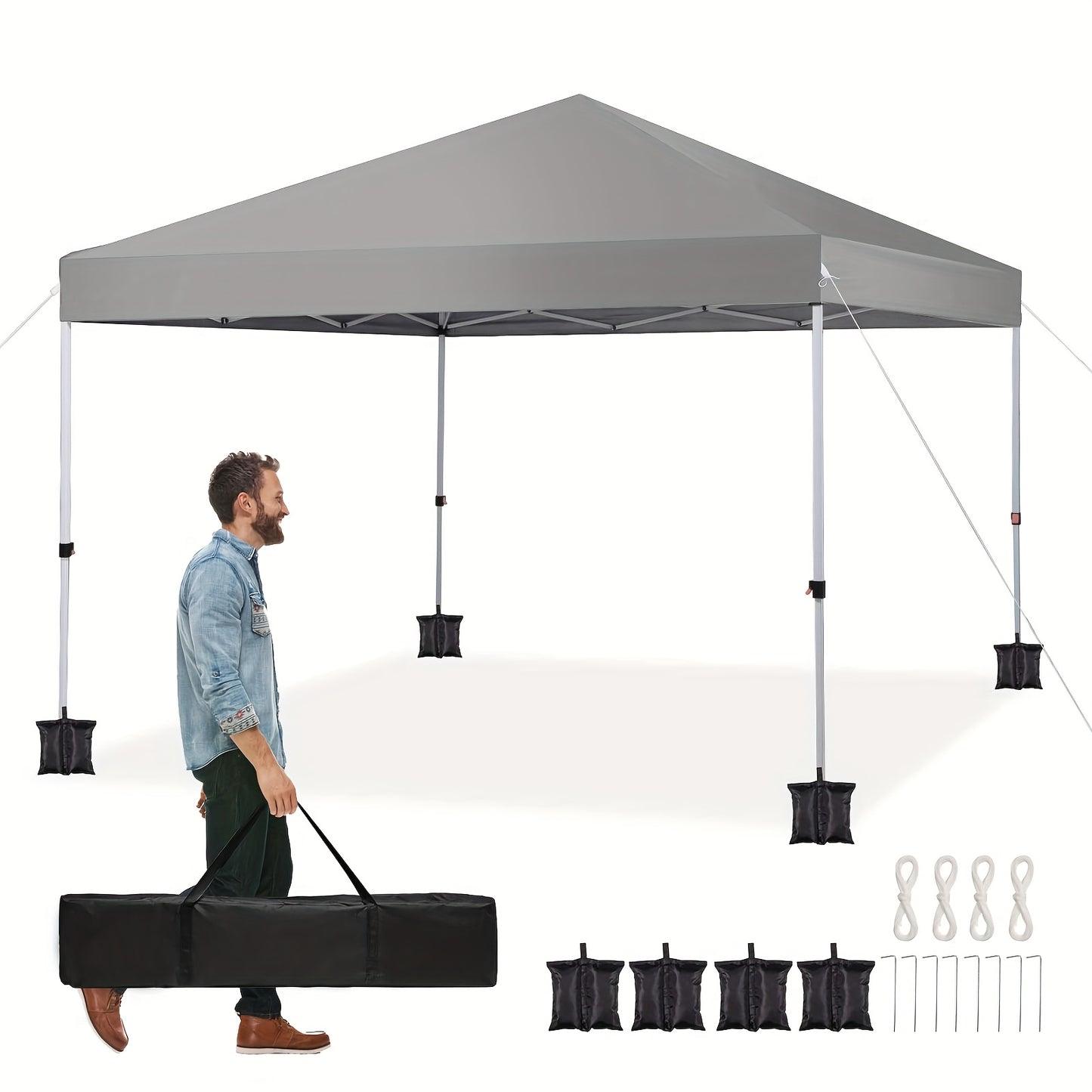 10x10 Canopy Tent - One-Push Pop-Up Design