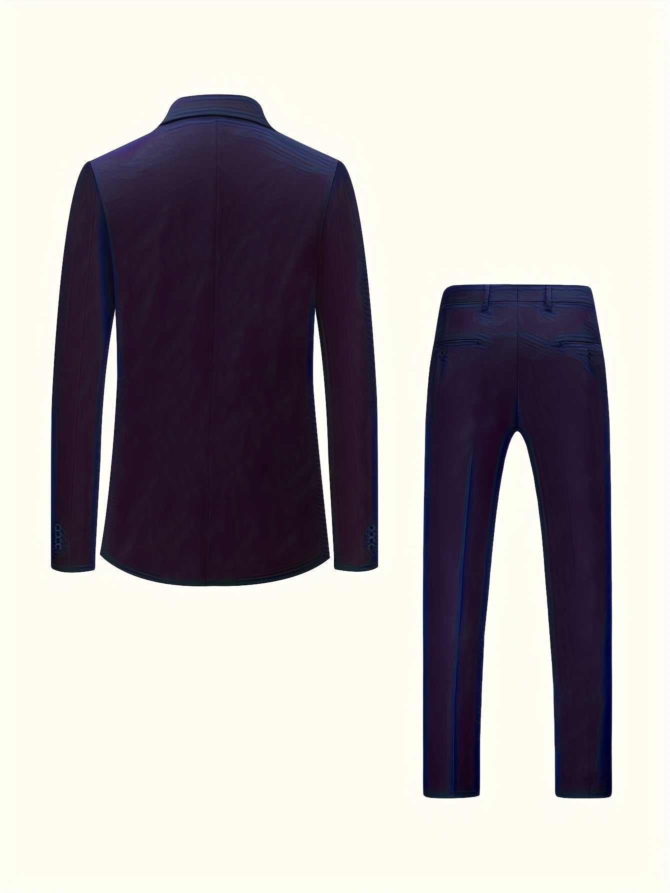 Men'S Single-breasted Suit - 2pcs Suit -- Fashionable Orthodox Business Attire - Suitable For Weddings - Interviews - Weddings - And Gatherings