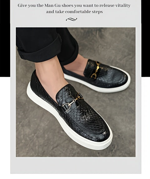 26053 Men's Business Casual Slip-On Shoes with Smooth Finish, Soft Insole, Perfect as a Gift