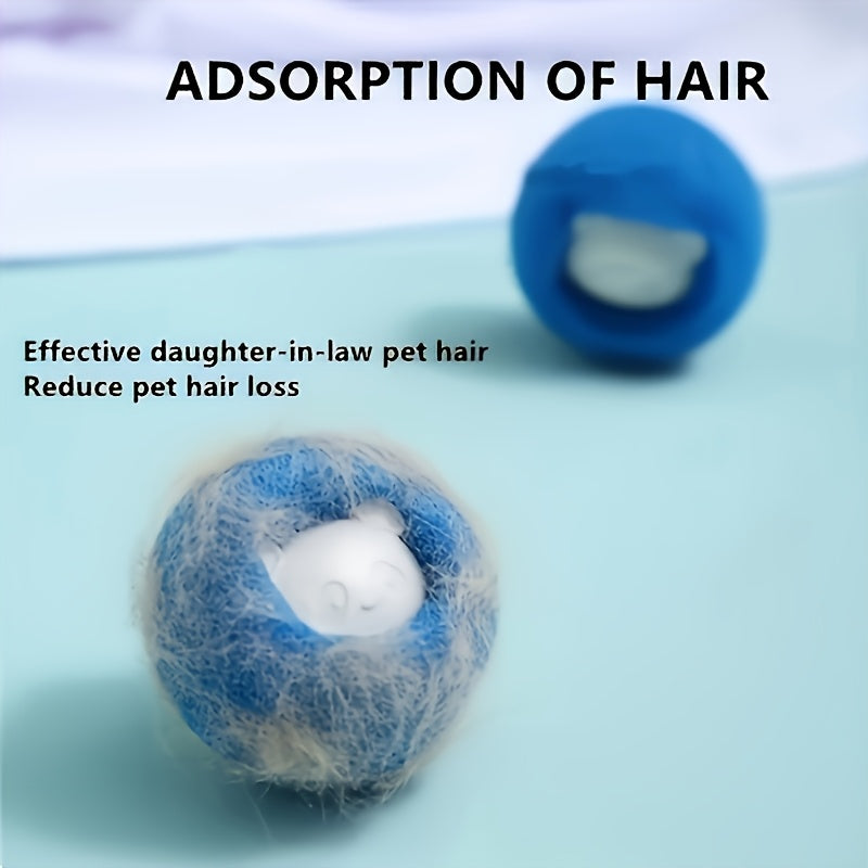 [Remove Pet Hair Easily] 6pcs Pet Hair Removal Laundry Ball - Save Time And Energy, Reduce Wrinkles, No Electricity Required