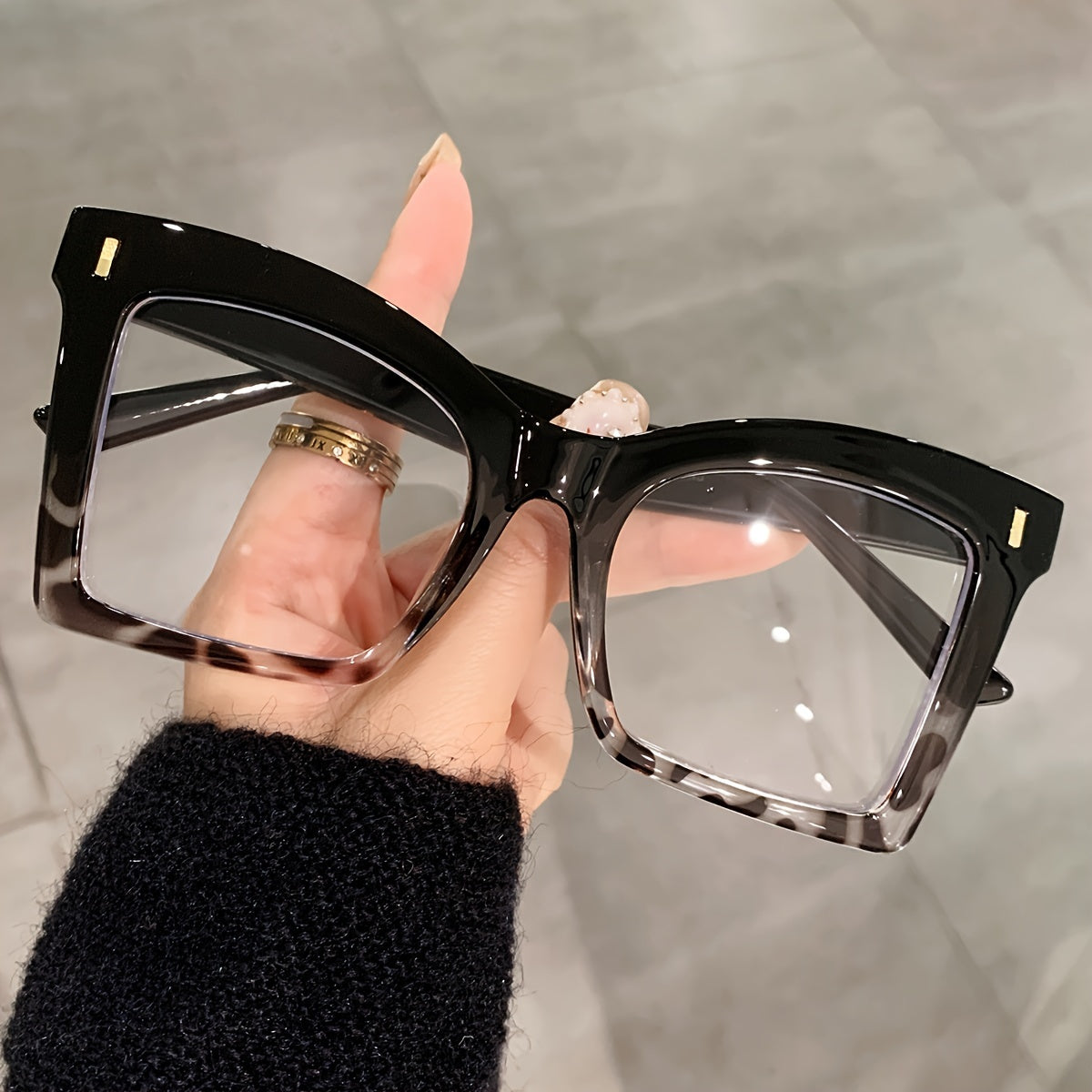 1pc Reading Glasses Vintage Cat Eye Men Women Clear Transparent Computer Reading Presbyopic Glasses Magnification +1.0~+4.0, ShowCute