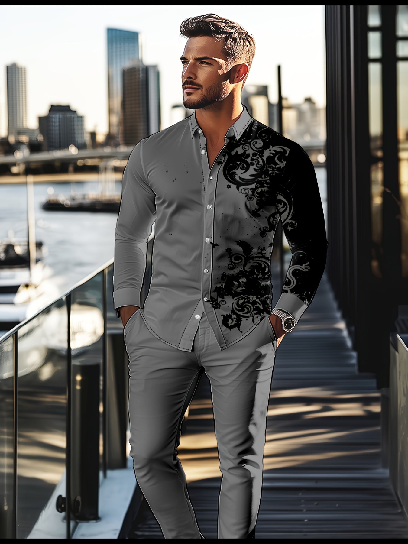 Men's 2 pc pants set