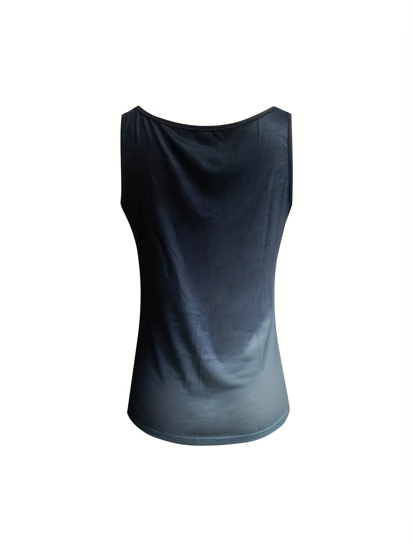 Women'S Casual V-Neck Polyester Vest with Alphabet Print, All-Season Lightweight Top, Trendy Summer Fashion Tank with "Tennessee Whiskey" Slogan