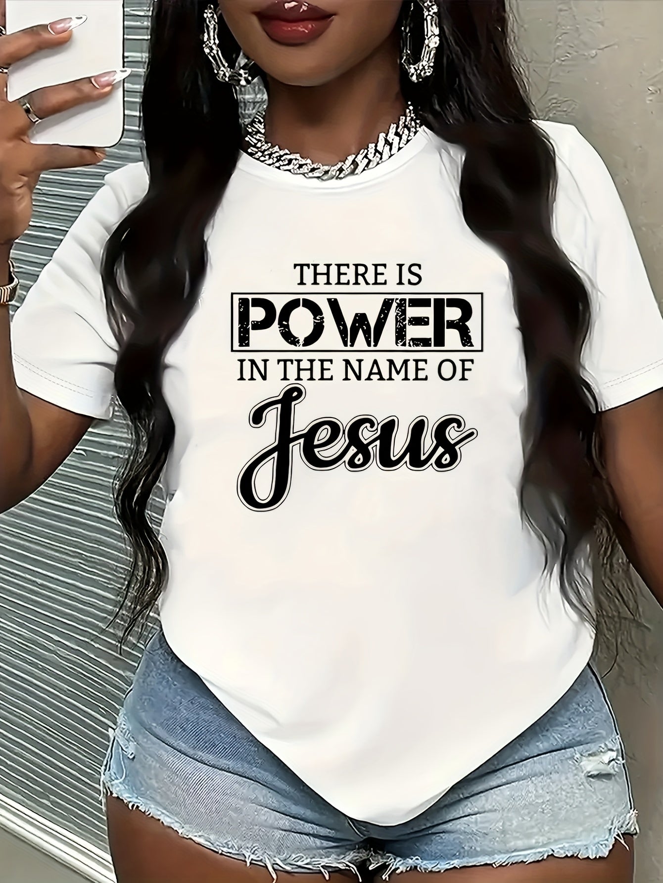 Fashionable Letter Cartoon Print Women'S Round Neck Pure T-shirt, Simple Design, Comfortable And Breathable, Versatile Essential, Suitable For Daily Leisure, Showing Natural And Elegant Style, A Must-have For Summer Parties,