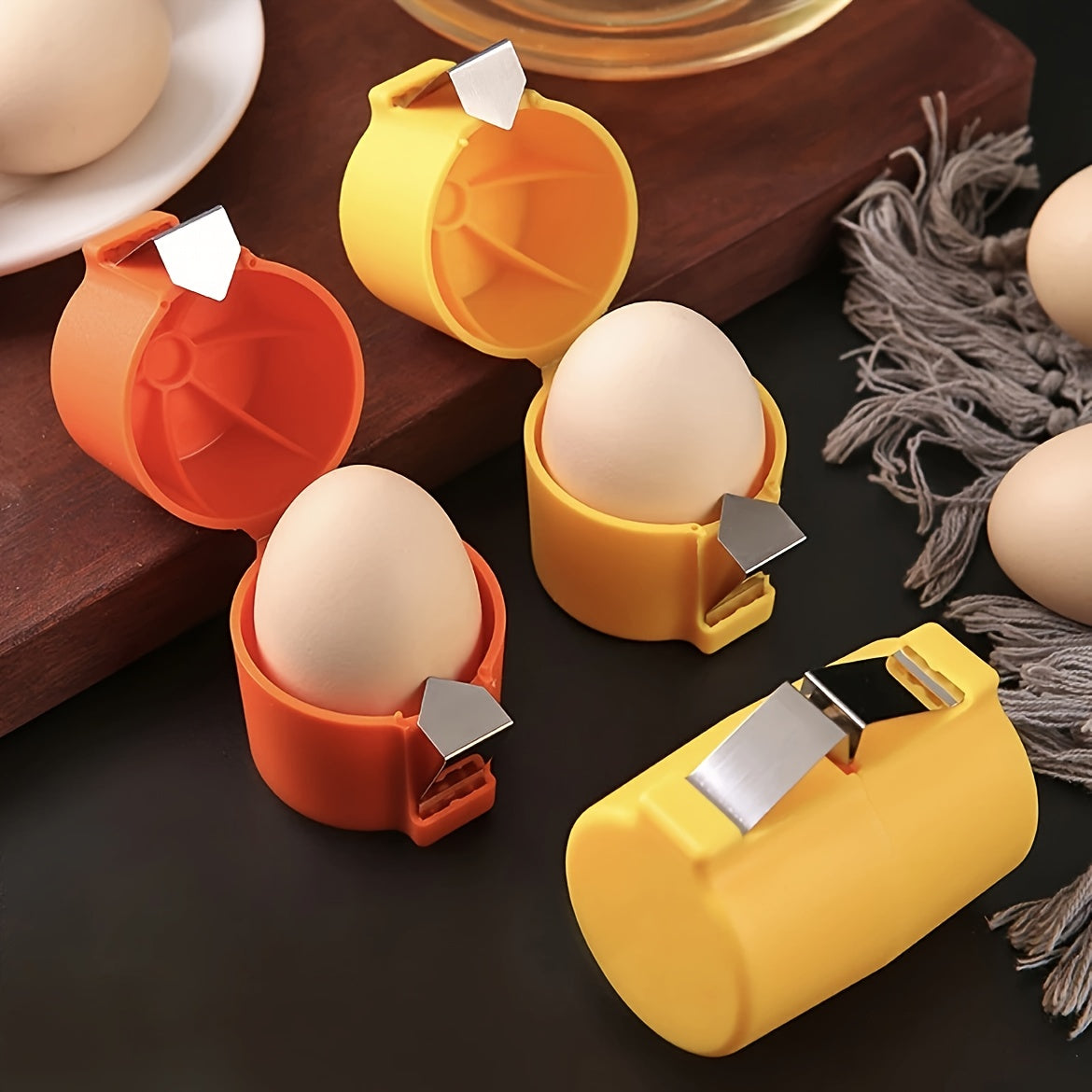 [Quick Peel | Yolk Splitter] Easy Clean 1pc Eggshell Separator | Quick Peel & Yolk Splitter | Essential for Kitchen Baking