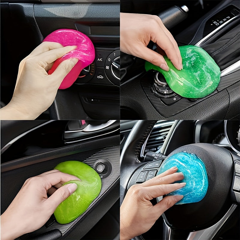 4pcs/Pack Universal Auto Detailing Putty Gel - Upholstery Care for Car Interior, Keyboard, Camera, Printers, Calculator - Effective Dust Cleaning Mud for Delicate Surfaces