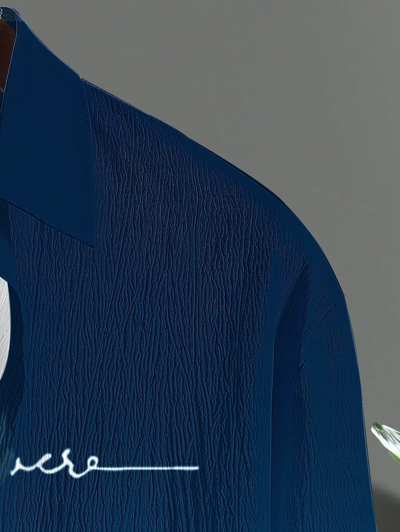 [Plus Size Suit Set] Men's Plus Size Suit - Stretch Long Sleeve Button-Up Shirt & Pants Set | Retro Geometric Check Pattern, V-Neck Lapel Design, Loose Fit for Casual & Formal Wear, Plus Size Blazers