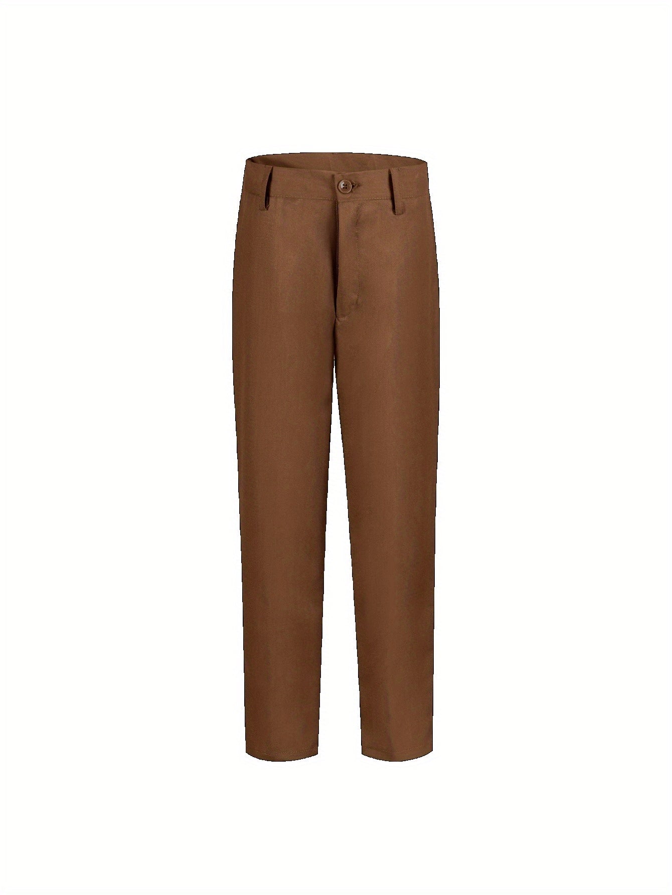 6-12 Years Old Boys' 3pcs Suit Set (Jacket+Vest+Pants), Khaki/ Olive Green, Wedding/ Party Flower Boy Attire