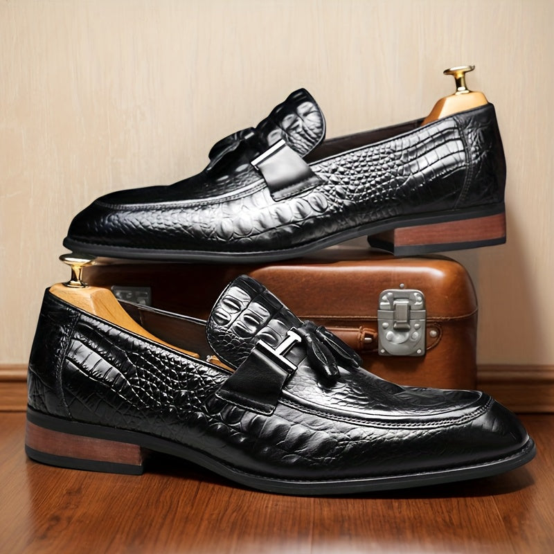 Men's High-end Luxury Top Layer Cowhide Business Casual Leather Shoes, Formal Shoes for Weddings, Business Parties, Banquets, And Offices 56791