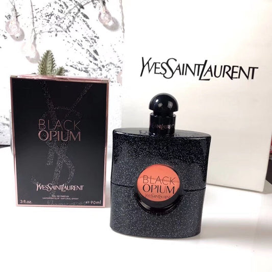 Yves Saint Laurent YSL Women's Perfume, Black Opium Eau de Parfum 3 Ounce | Sweet Floral Scent, Vanilla & Coffee Notes