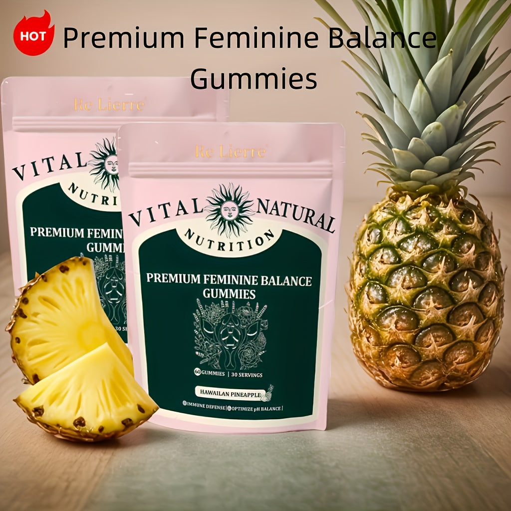 ✨ Women’s Balance Gummies – Flash Sale $12.99! ✨Vital Nutrition Women’s Balance Gummies – 60pcs | Pineapple Flavor | With Vitamin C & Probiotics