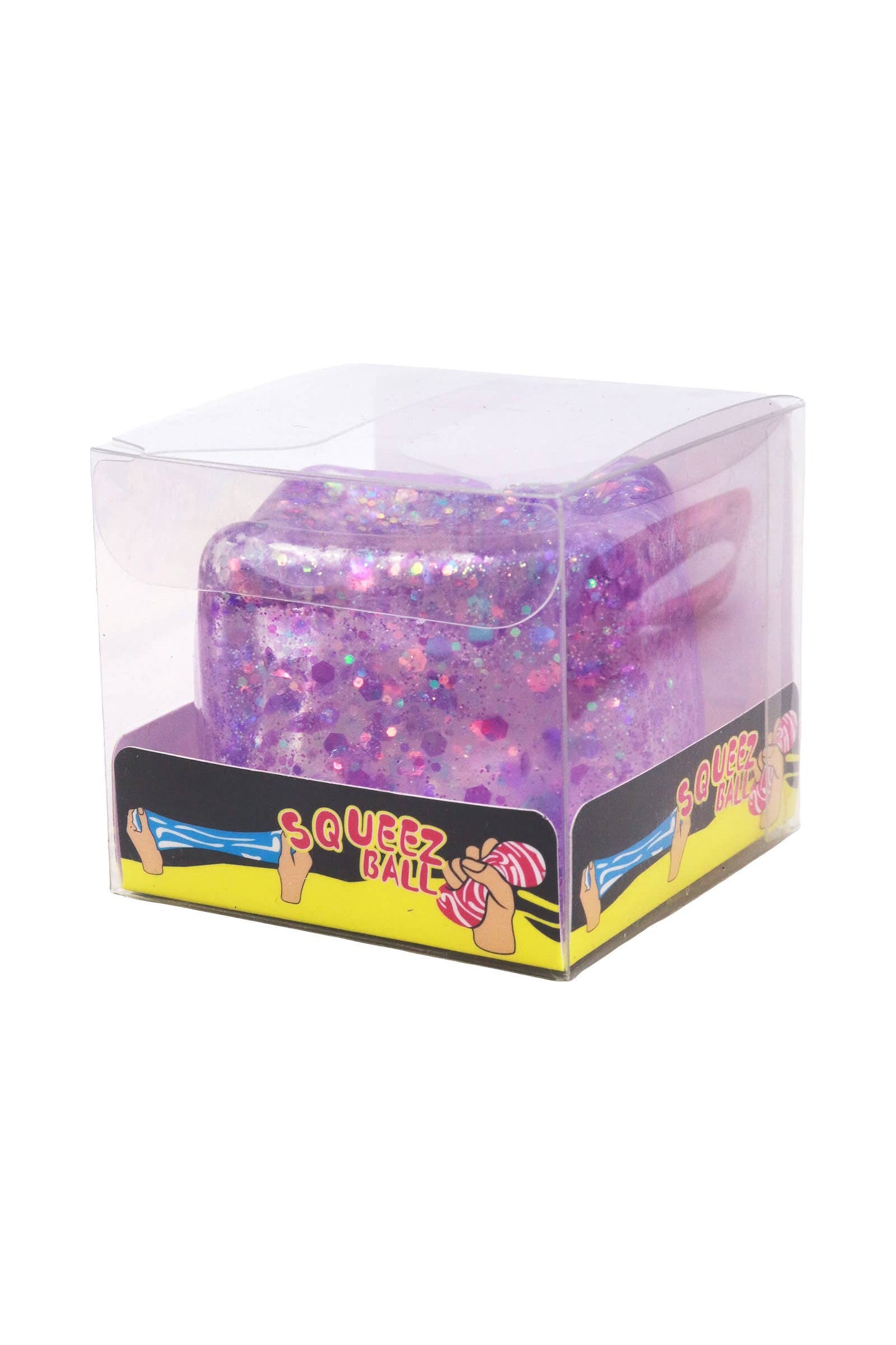 Glitter Cube Squishy (1 Piece) – Putty Filled Sensory Stress Toy