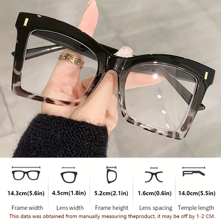 1pc Reading Glasses Vintage Cat Eye Men Women Clear Transparent Computer Reading Presbyopic Glasses Magnification +1.0~+4.0, ShowCute