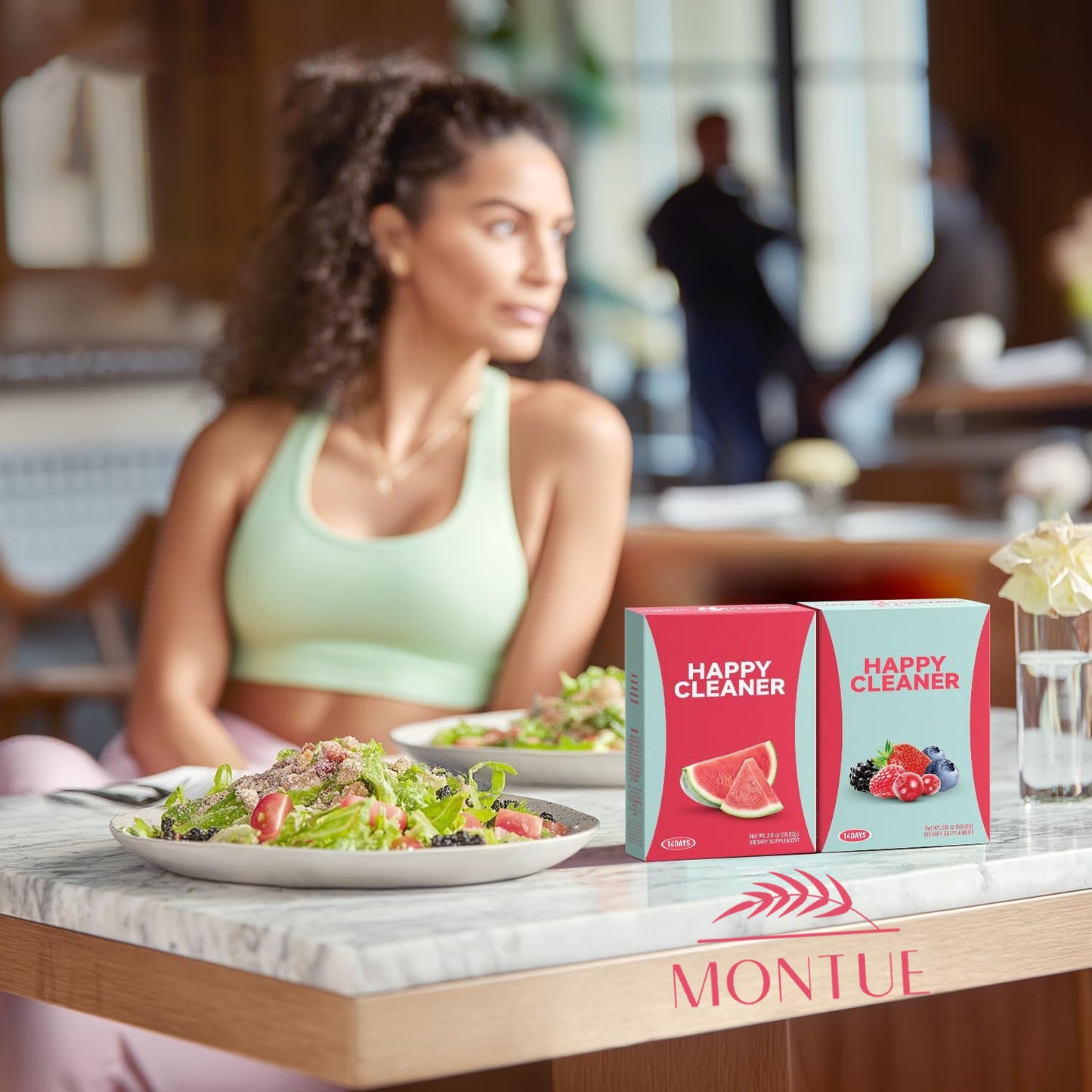 MONTUE Watermelon Probiotic & Prebiotic Powder for Women, Men & Kids - 14-Day Supply with 10 Billion CFU, Plant-Based Ingredients, Supports Digestive Health, Immune System & Gut Balance, Easy-to-Use Powder for Smoothies, Juic