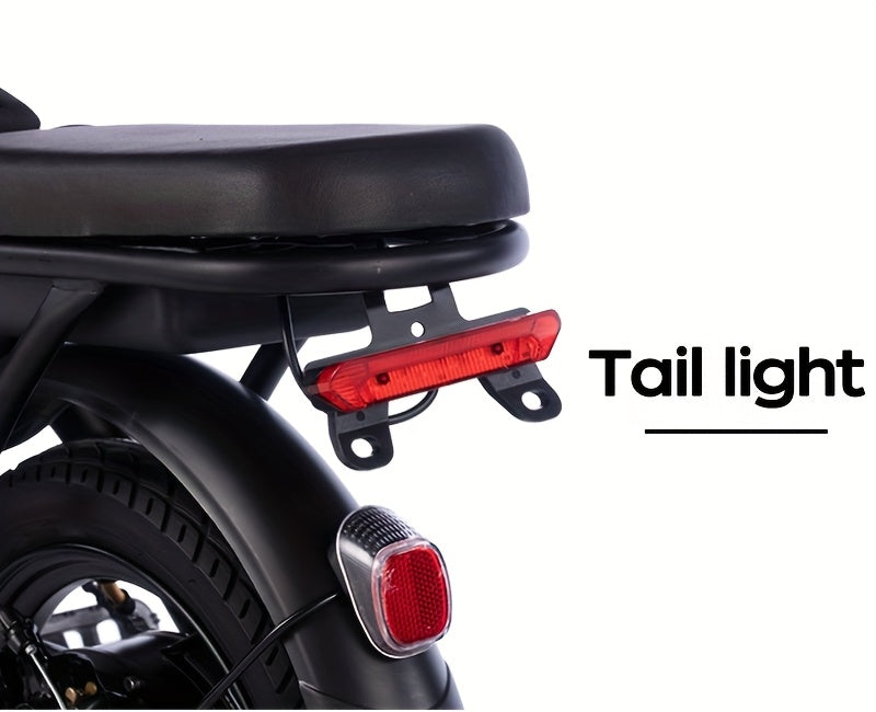 14 Inch Foldable Adult Electric Bicycle, Clearance Dealership, 500w Motor, Maximum Speed Of 20 MPH, 48V 10.4Ah Lithium Battery, 14 Inch Tires, Portable Folding Design, Outdoor Cycling Exercise, Urban Commuting Travel, Detacha