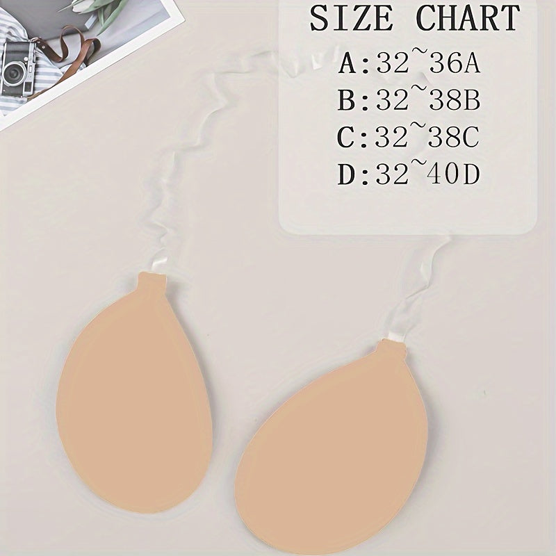 Women'S Sexy Non-Slip Invisible Bra - Wire-Free Seamless Undergarment with Removable Strap, Lightweight Everyday & Special Occasion Bra for Wedding, Swimsuit, Backless Dresses - Discreet Under Clothing - Perfect Gift for Her,