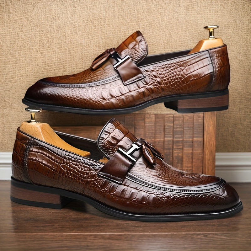 Men's High-end Luxury Top Layer Cowhide Business Casual Leather Shoes, Formal Shoes for Weddings, Business Parties, Banquets, And Offices 56791