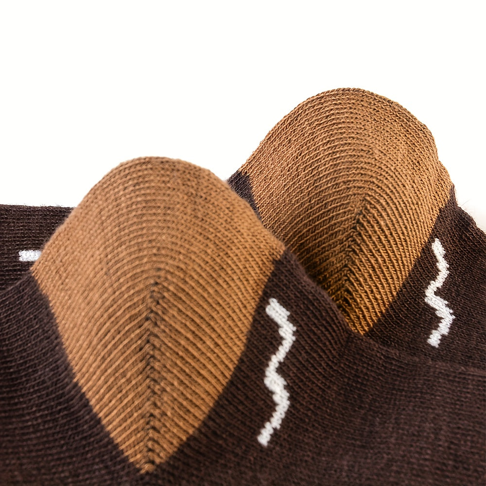 [Retro British Style Socks] 6 Pairs of Men's High-Top Diamond-Shaped Jacquard Embroidery Business Socks | Autumn & Winter, Sweat-Absorbing, Mid-Tube, Retro British Style, White-Collar, Short Boots, Sweat-Resistant