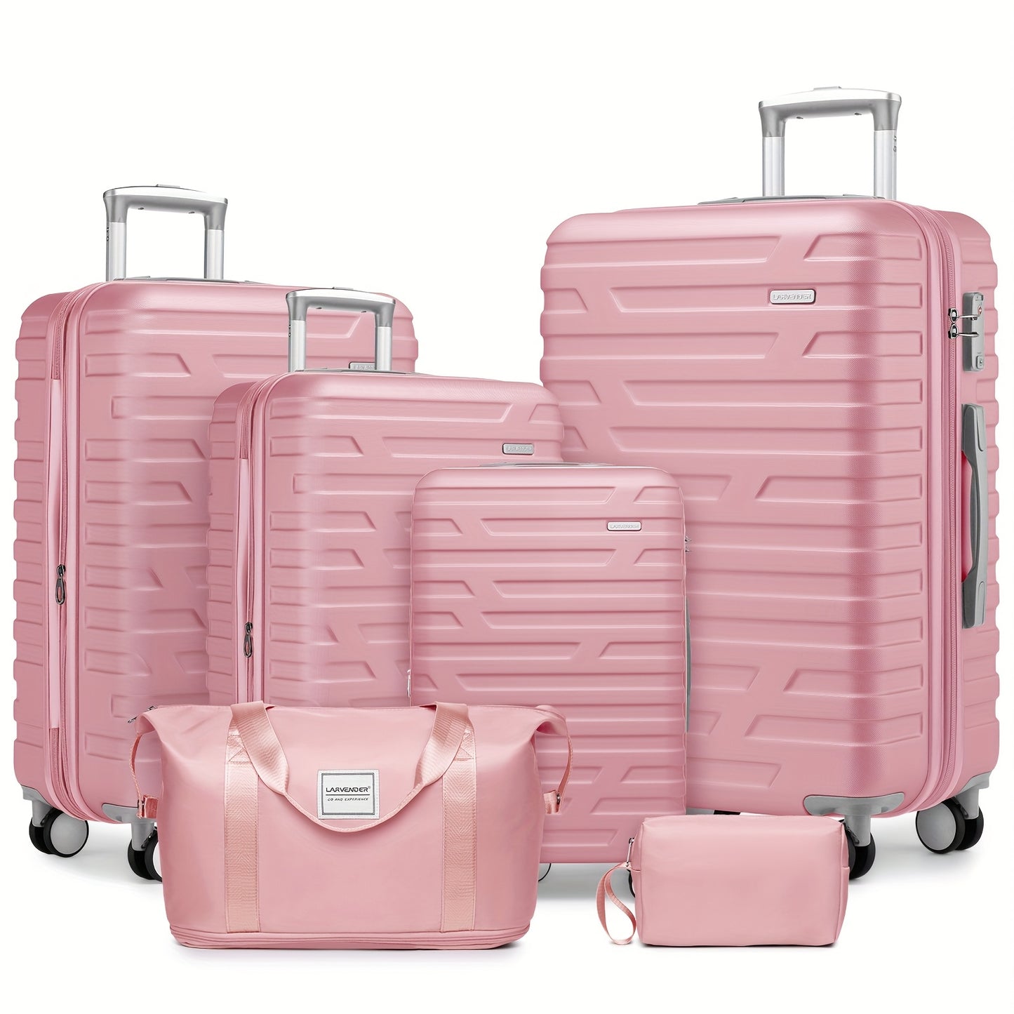 Luggage 6pcs Sets Hardside Expandable Suitcases (Only 24/28inch) with Spinner Wheels TSA Lock, Lightweight Travel Carry On Luggage Sets, ABS Large Capacity Travel Suitcase Set