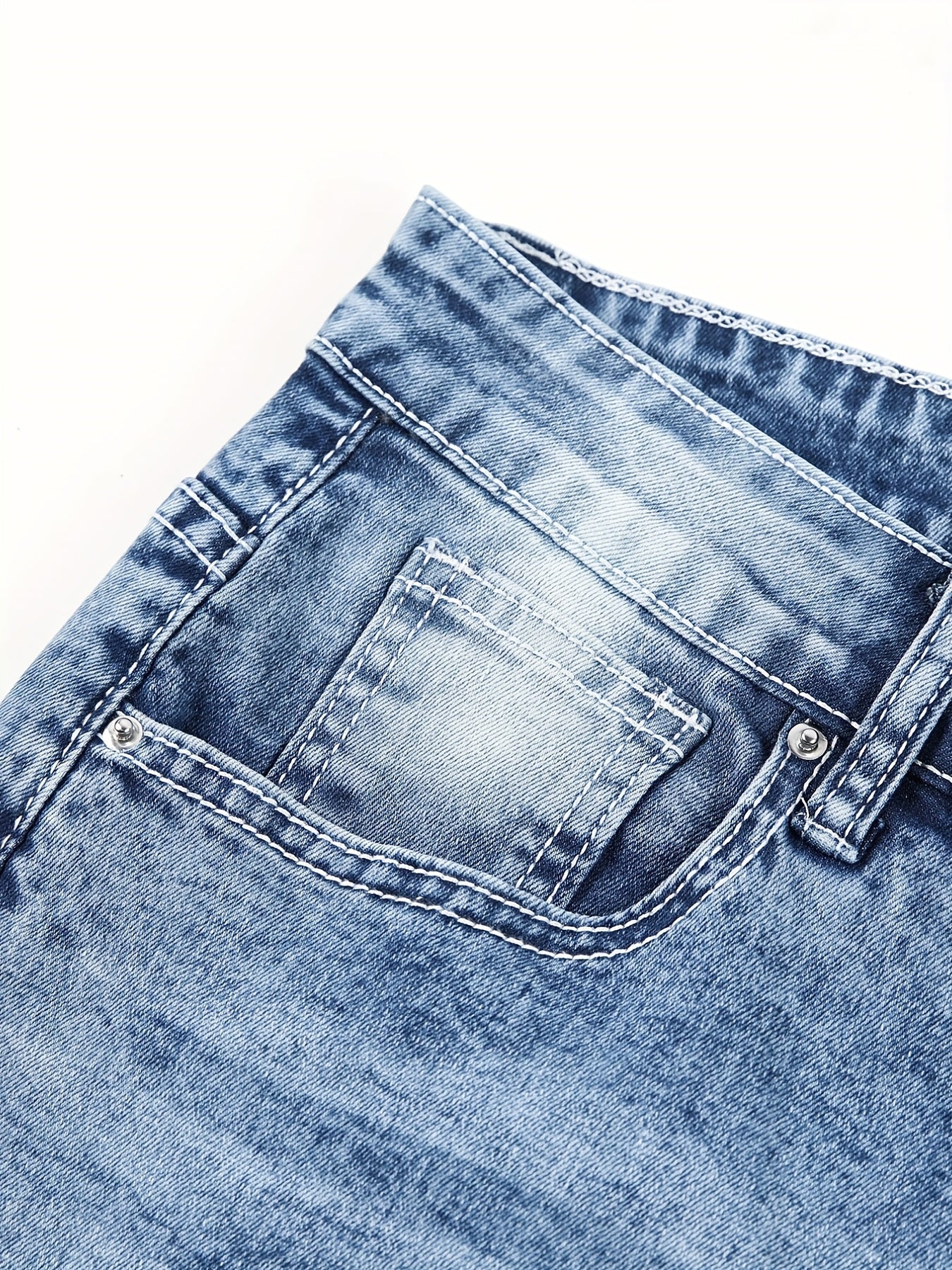 Men's High Quality Straight Leg Jeans - Perfect For Daily Commutes And Casual Outings