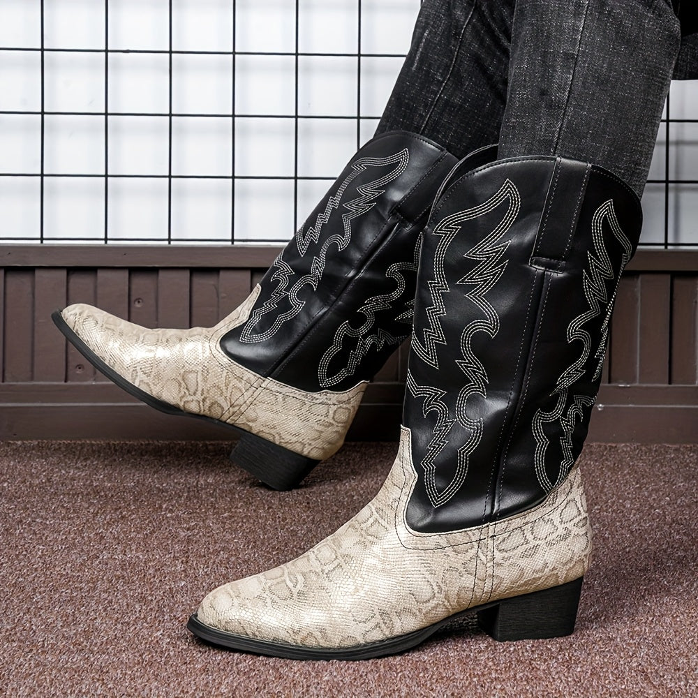 [New Style Cowboy Boots] 2025 New Style Lightweight Men's Western Cowboy Boots | High Top Knight Boots Size 39-48 Couple Boots