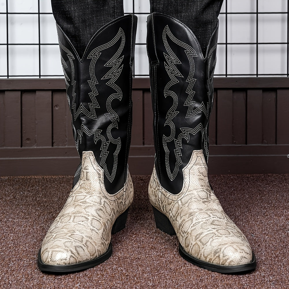 [New Style Cowboy Boots] 2025 New Style Lightweight Men's Western Cowboy Boots | High Top Knight Boots Size 39-48 Couple Boots