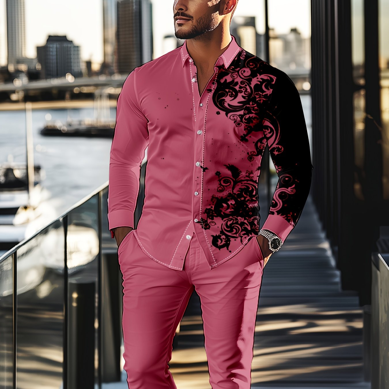 Men's 2 pc pants set