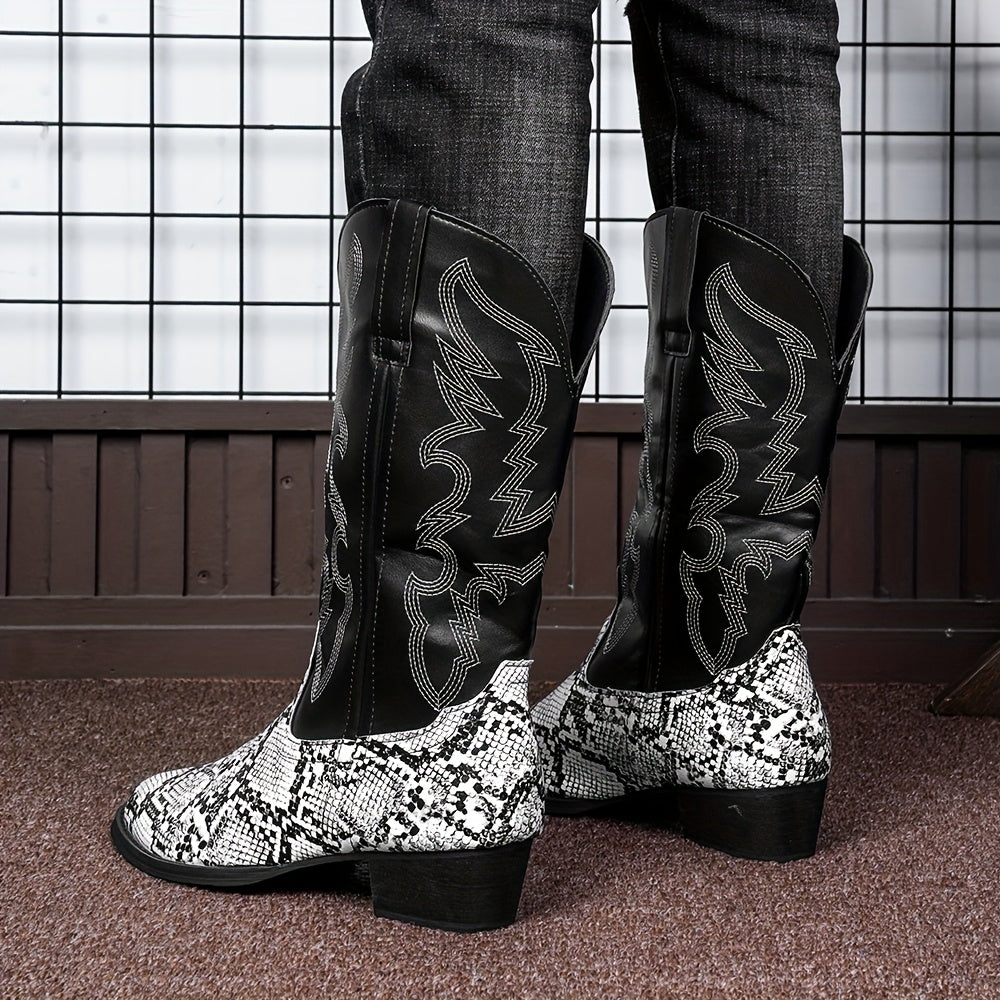 [New Style Cowboy Boots] 2025 New Style Lightweight Men's Western Cowboy Boots | High Top Knight Boots Size 39-48 Couple Boots