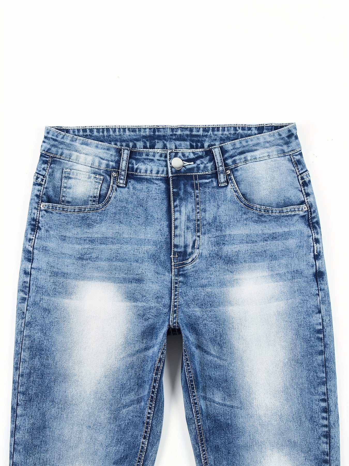 Men's High Quality Straight Leg Jeans - Perfect For Daily Commutes And Casual Outings