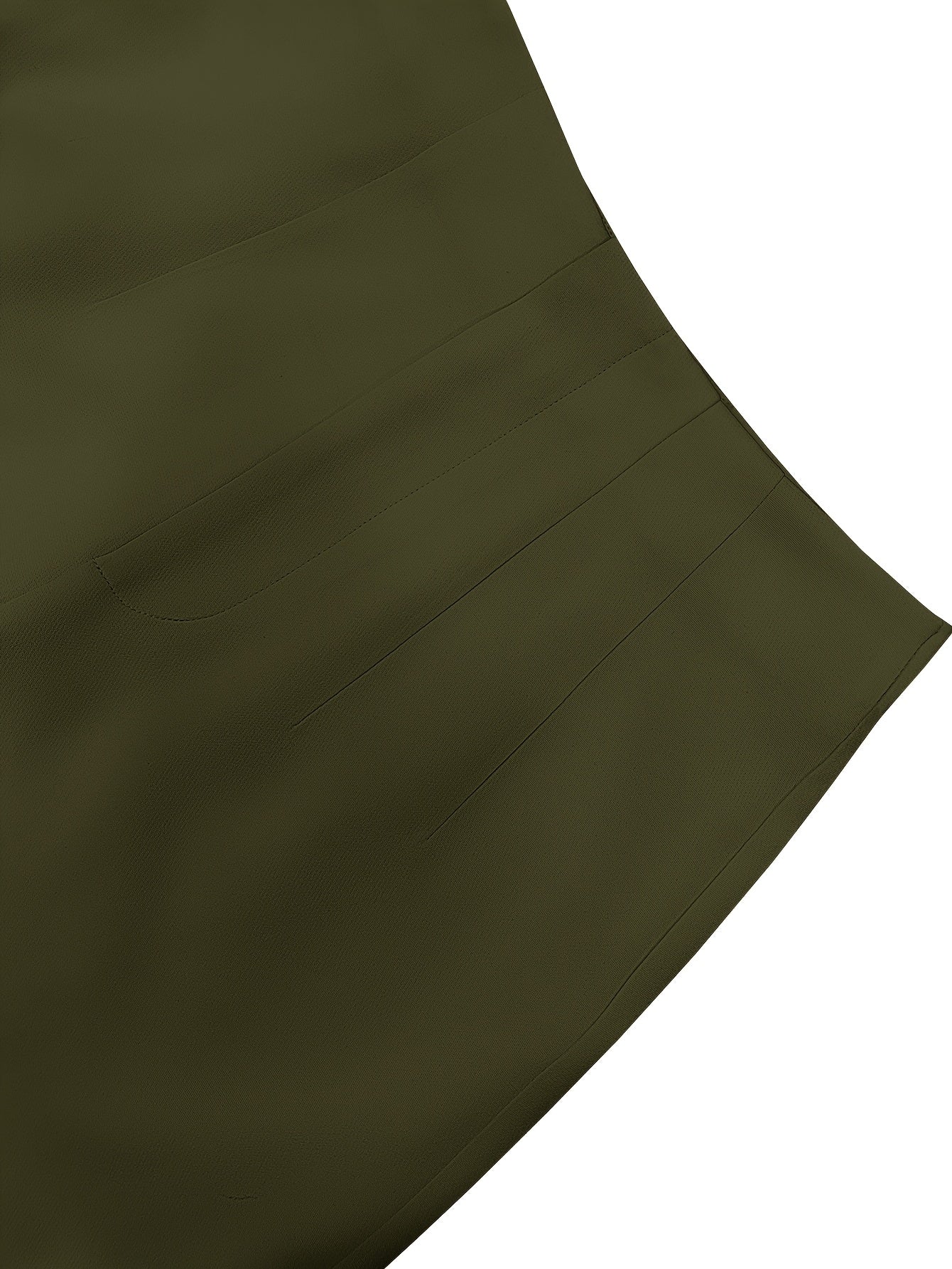 Women's Elegant Solid Black Trousers with Hidden Zipper Closure - Structured Non-Stretch All-Season Work Pants for Commuting, Travel & Professional Attire, Machine Washable Tailored Fit, High Waist Trouser Pants for Women, Pa