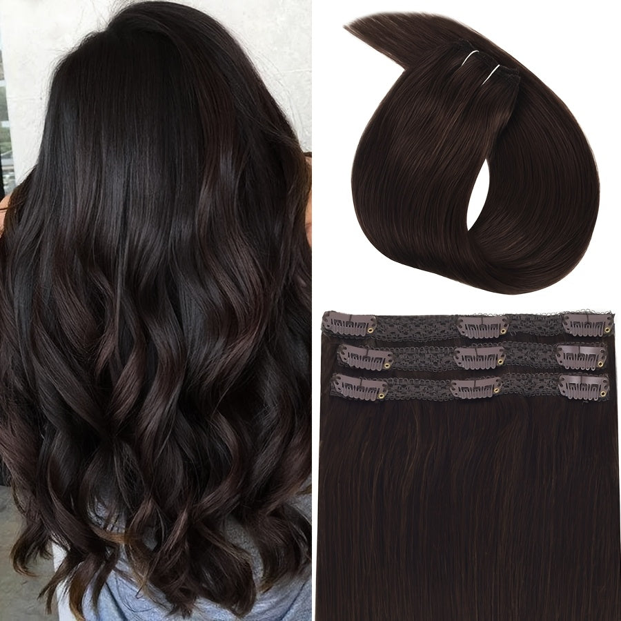 12-16 Inch Hair Extensions Clip In Real Human Hair Clip On Hair Extensions Human Hair Clip Ins Invisible Hair 3pcs/Pack