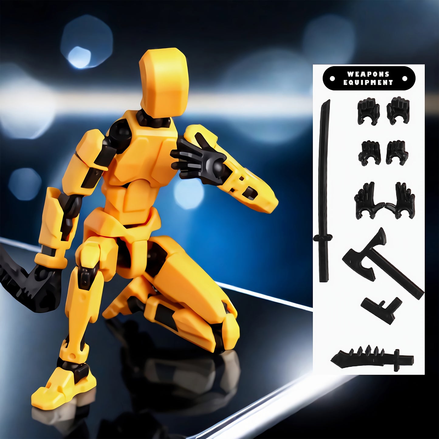 Poseable Action Figures Multi-Pack – 3 or 5 Figure Sets (Fixed Color Combinations)