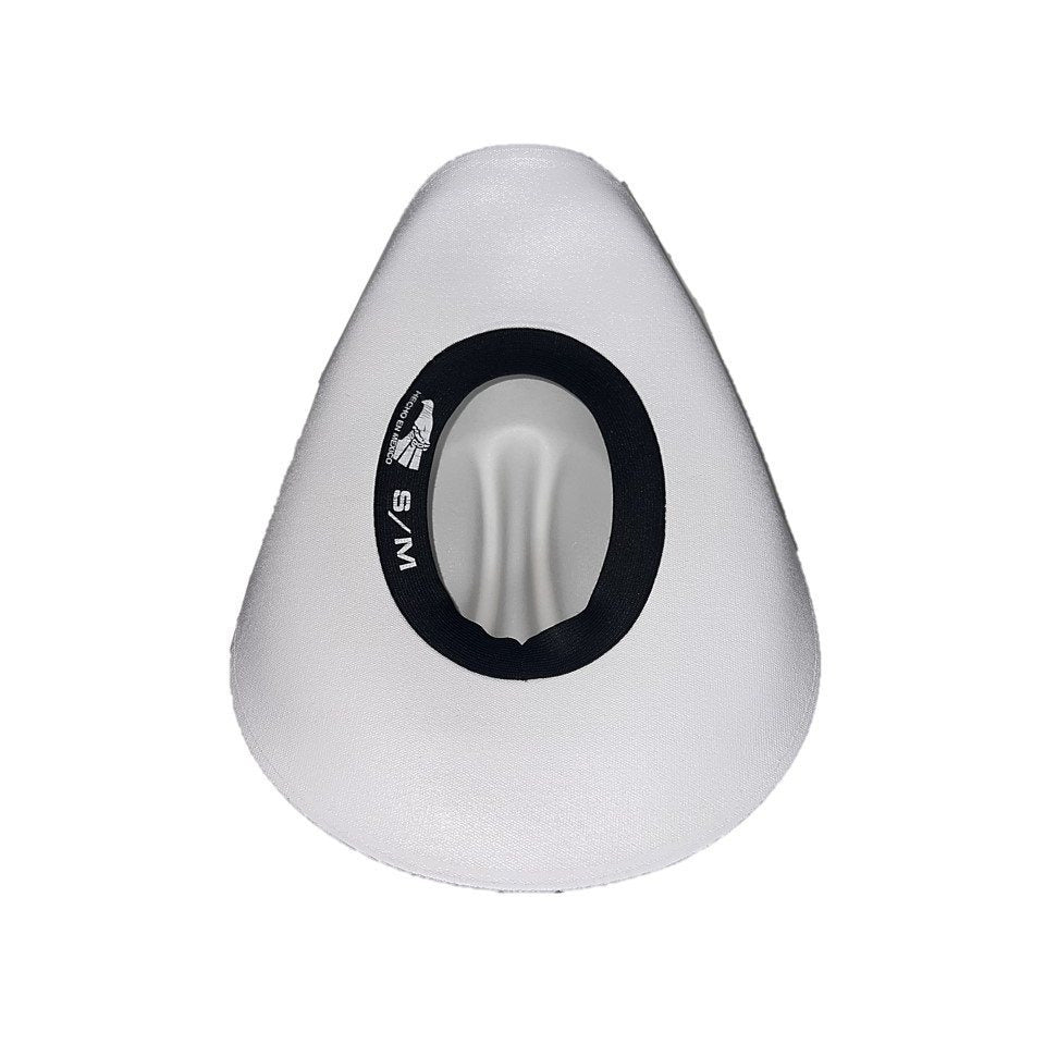 Western Cowboy & Cowgirl Hat Wide Brim Front Pinch Style White