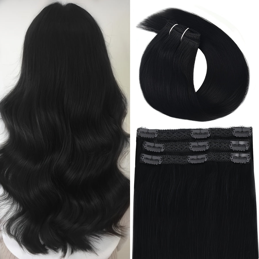 12-16 Inch Hair Extensions Clip In Real Human Hair Clip On Hair Extensions Human Hair Clip Ins Invisible Hair 3pcs/Pack