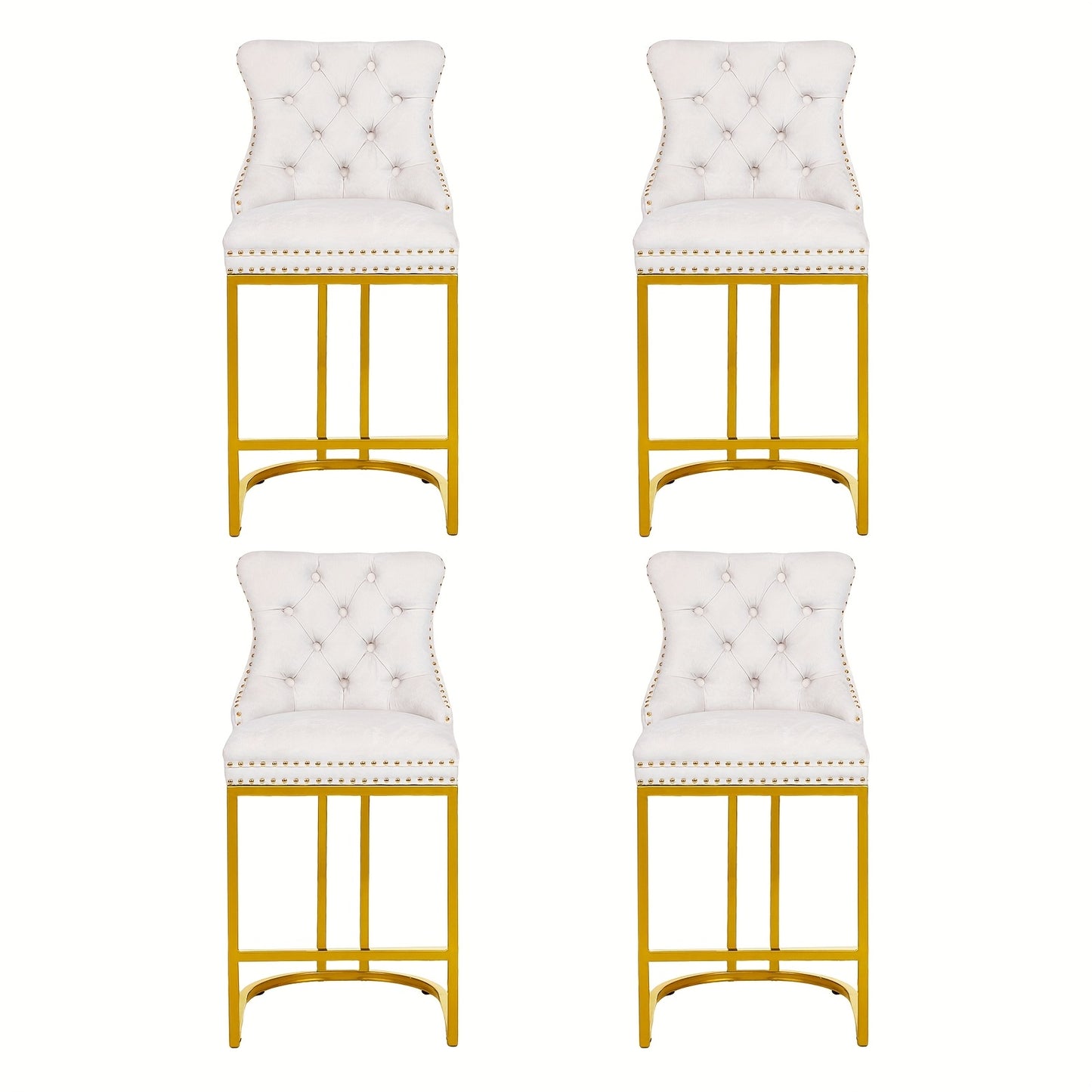 [Modern Bar Stool] 2/3/4pcs Set Modern Bar Stool - Performance Fabric Island Height for Home Kitchen