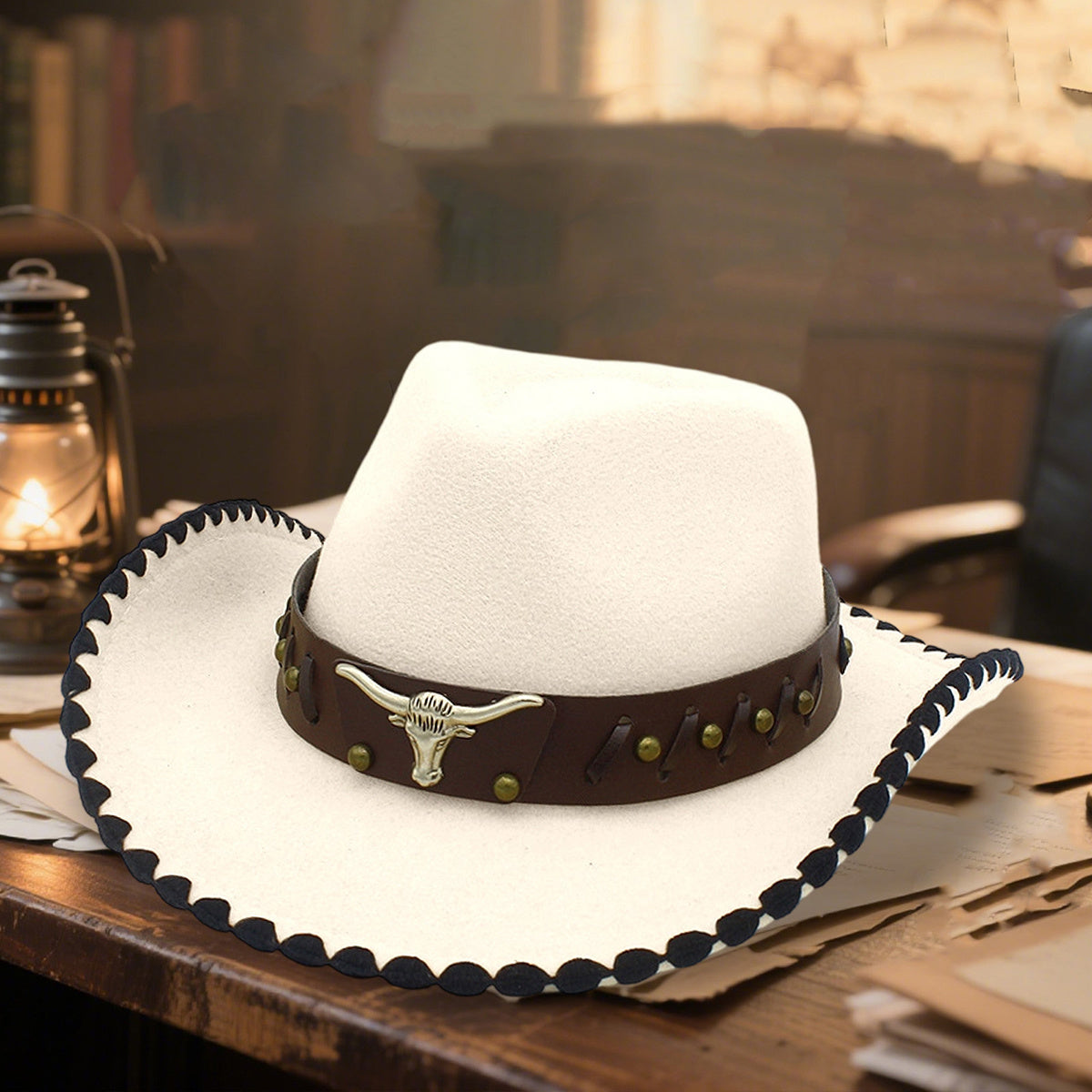 Fashion Cowboy Hat for Music Festival Adult Unisex Party Cowgirl Hat Large Travel Caps Halloween Costume Headwear