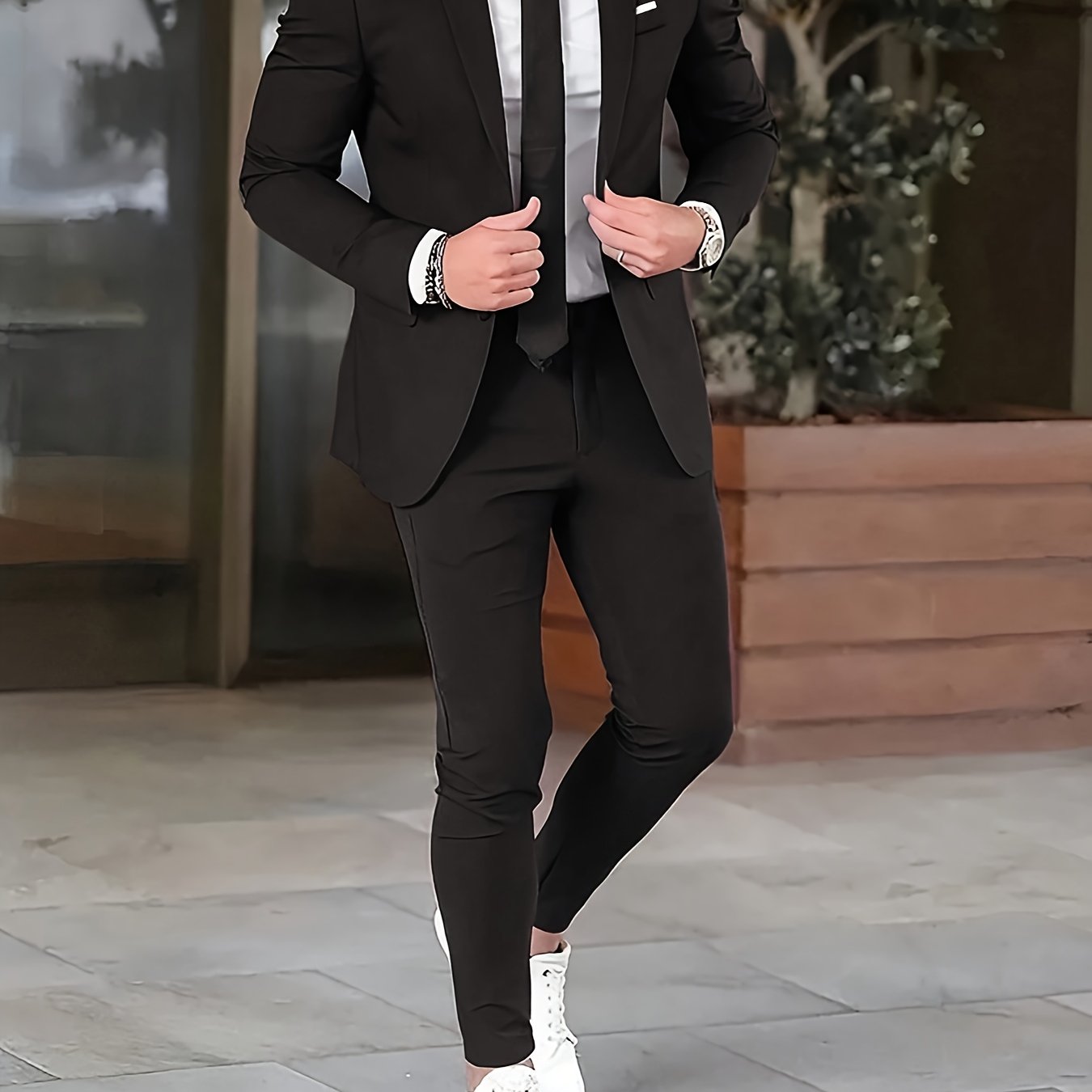 Men'S Premium New Two-Piece Suit Set, Stylish for Weddings, Parties, Graduation Ceremonies, And Business Gatherings.