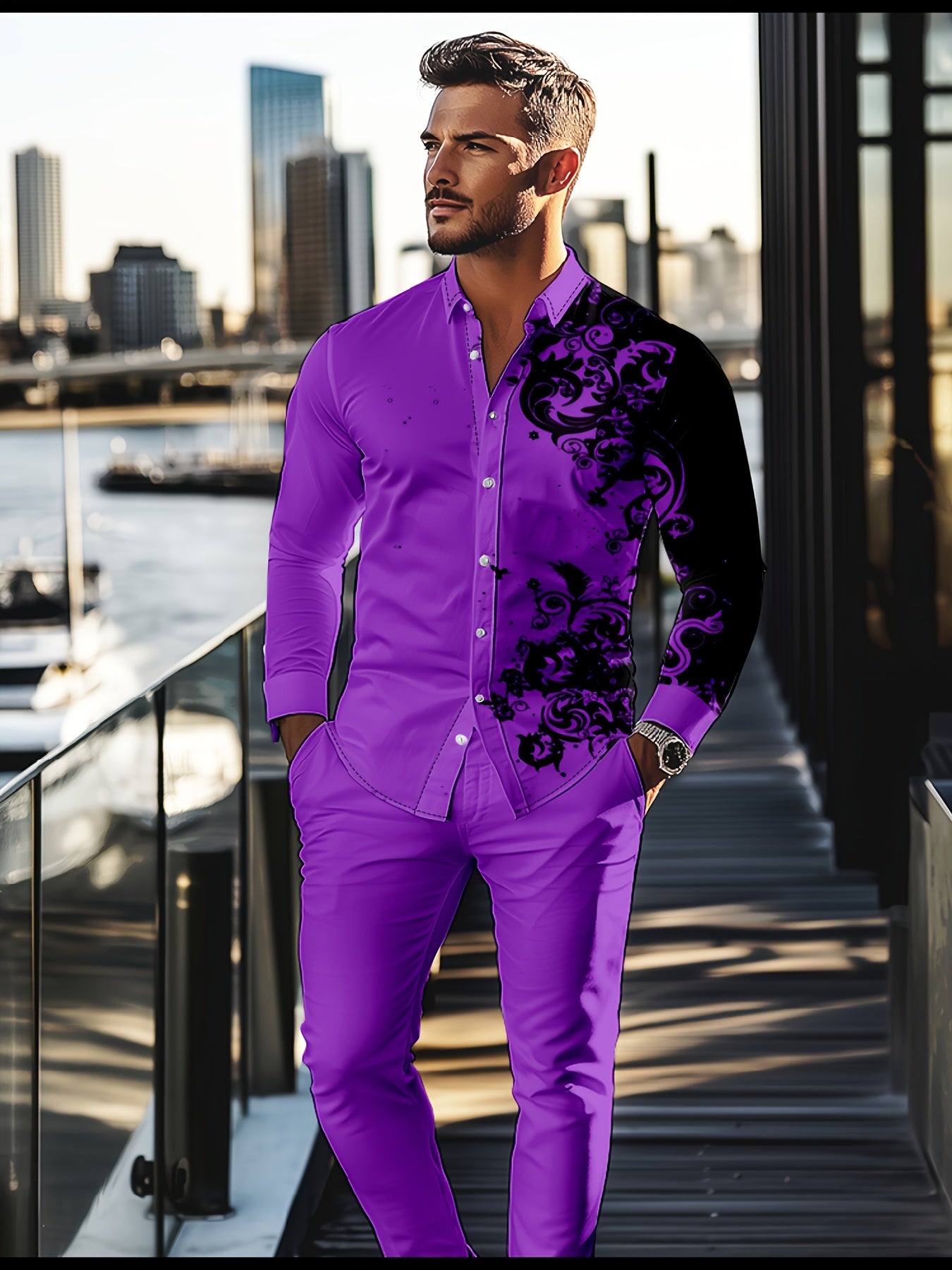 Men's 2 pc pants set