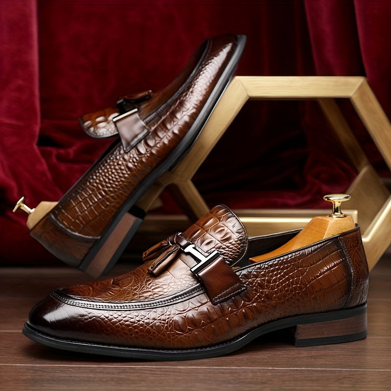 Men's High-end Luxury Top Layer Cowhide Business Casual Leather Shoes, Formal Shoes for Weddings, Business Parties, Banquets, And Offices 56791