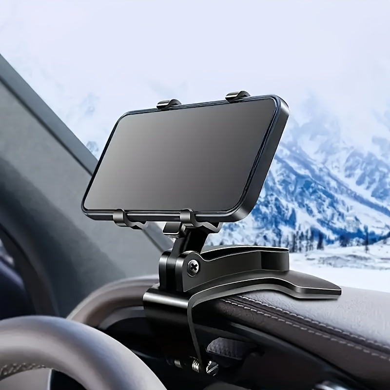 Car Dashboard Phone Holder - Adjustable Mount for iPhone, for for galaxy & More - Easy Installation, Secure Driving Design, ABS Material, Rectangular Shape, Non-Waterproof, Vehicle Compatibility, Car Electronics Accessories,
