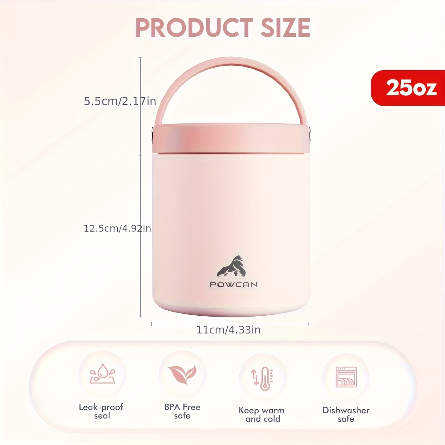 [Paw Print Tumbler] POWCAN 32oz Insulated Stainless Steel Tumbler with Cute Paw Print Design - Pink & Black, Dishwasher Safe, Reusable, Perfect for Coffee, Tea, or Cold Drinks, Coffee Travel Mug