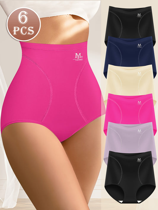 6 Packs, High Waist, Tummy Control, Seamless, Women'S Underwear, Briefs, Comfortable Version, Body Shaping, Hip Lifting, Summer Thin Version