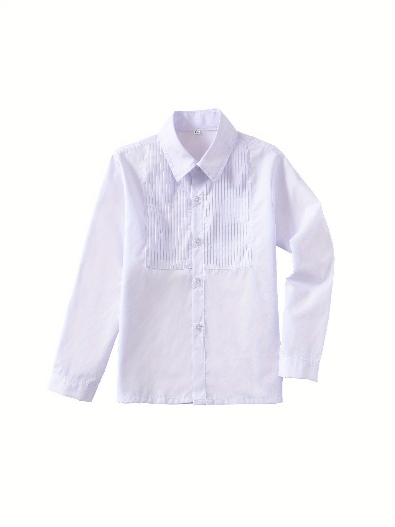 Boys' 4pcs Serge Suit Set: Jacket + White Ruffled Shirt + Pants + White Tie, White/ Black/ Royal Blue, Sizes 2-16, Ideal for Weddings/ Flower Boy/ Back to School, Perfect for Outdoor, Perfect for Thanksgiving, Perfect for Chr