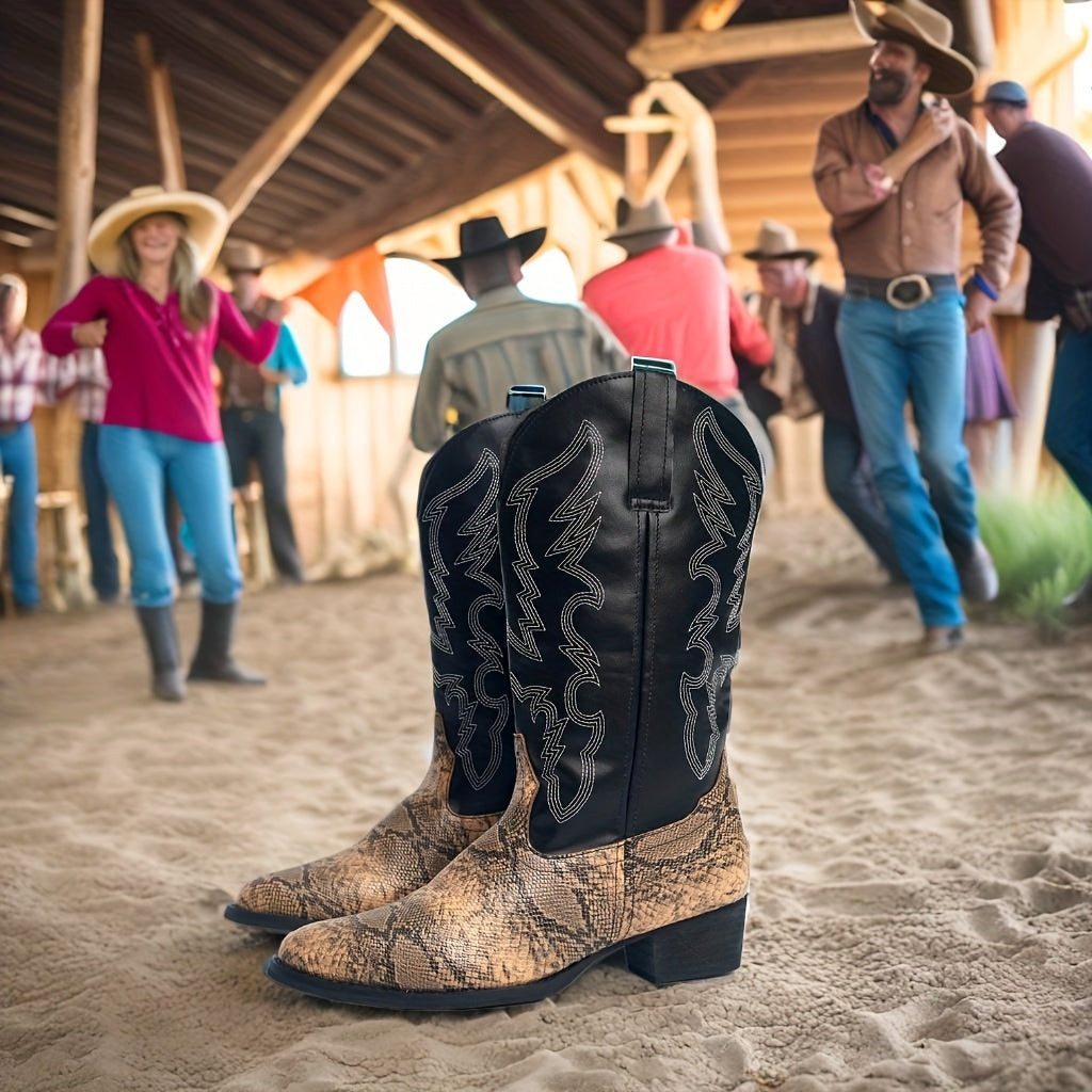 [New Style Cowboy Boots] 2025 New Style Lightweight Men's Western Cowboy Boots | High Top Knight Boots Size 39-48 Couple Boots