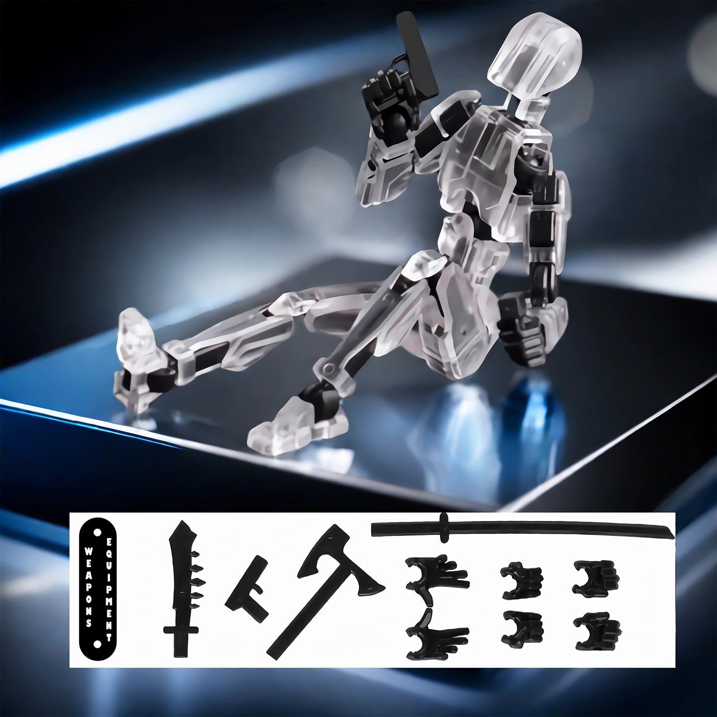 Poseable Action Figures Multi-Pack – 3 or 5 Figure Sets (Fixed Color Combinations)
